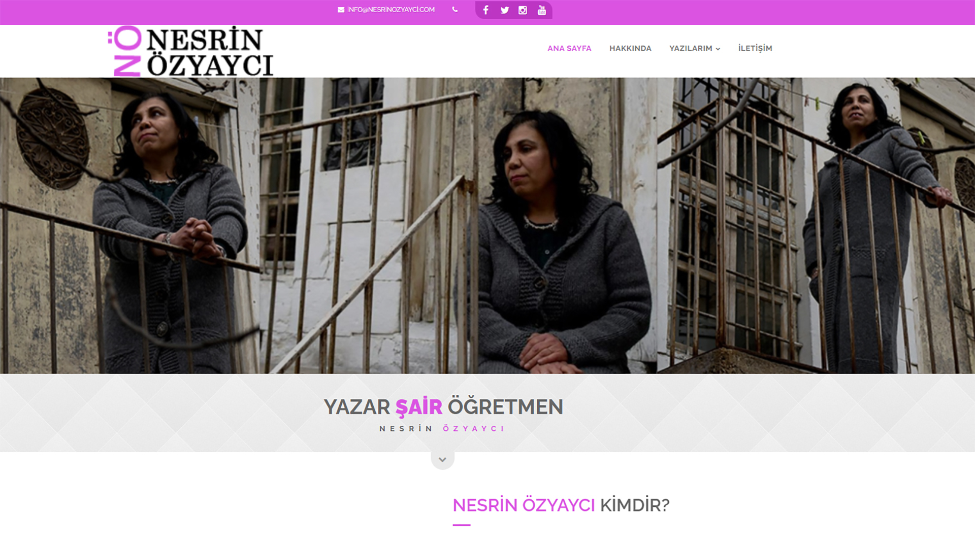 Yazar ve Şair Nesrin Özyaycı Kişisel Web Sitesi